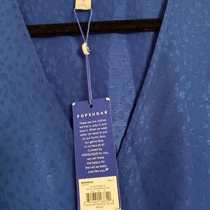 Women's POPSUGAR Crossover Babydoll Top SIZE SMALL